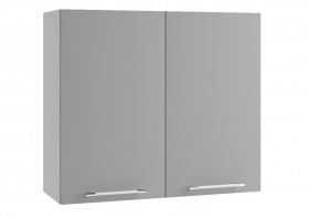 Монца ВП 800 шкаф верхний высокий (Белый софт/корпус Серый) в Исилькуле - isilkul.katalogmebeli.com | фото
