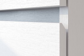 Модульная система "Токио" Тумба прикроватная Белый текстурный / Белый текстурный в Исилькуле - isilkul.katalogmebeli.com | фото 4