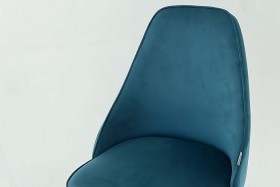 Набор стульев Милан 2 шт (зеленый велюр/белый) в Исилькуле - isilkul.katalogmebeli.com | фото 2