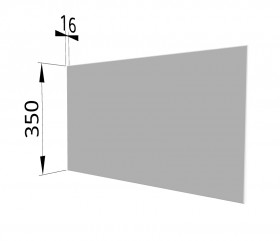 Панель торцевая (для шкафа горизонтального глубокого) ГПГ Ройс (Белый софт) в Исилькуле - isilkul.katalogmebeli.com | фото