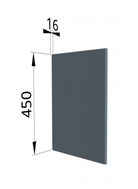 Панель торцевая (для шкафа горизонтального высокого) ВПГ Квадро (Лунный свет) в Исилькуле - isilkul.katalogmebeli.com | фото