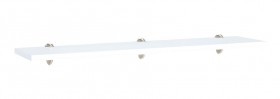 Полка навесная 1,4 М06 Гостиная Тиффани (белый текстурный) в Исилькуле - isilkul.katalogmebeli.com | фото 1