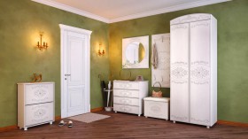 Шкаф 2-х дверный комбинированный "Каролина" (патина) в Исилькуле - isilkul.katalogmebeli.com | фото 8
