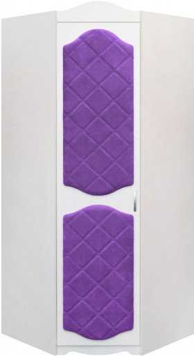 Шкаф угловой Иллюзия 32 Фиолетовый в Исилькуле - isilkul.katalogmebeli.com | фото 1
