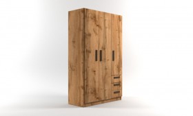Шкаф 3-х створчатый с ящиками Шервуд (Дуб Вотан) в Исилькуле - isilkul.katalogmebeli.com | фото