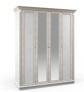Шкаф 4-дверный СБ-2051 Версаль (Белый Ясень) в Исилькуле - isilkul.katalogmebeli.com | фото 1