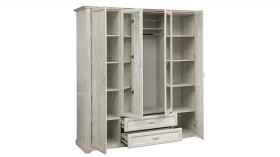 Шкаф для одежды "Сохо" (бетон пайн белый/2 ящика/зеркало) в Исилькуле - isilkul.katalogmebeli.com | фото 6