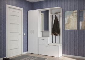 шкаф для одежды Домино 600 Белый в Исилькуле - isilkul.katalogmebeli.com | фото 3