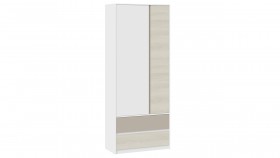 Шкаф для одежды комбинированный «Сканди» Дуб Гарден/Белый/Глиняный серый в Исилькуле - isilkul.katalogmebeli.com | фото