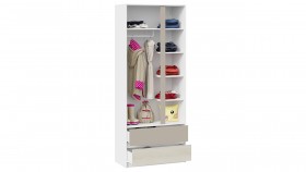 Шкаф для одежды комбинированный «Сканди» Дуб Гарден/Белый/Глиняный серый в Исилькуле - isilkul.katalogmebeli.com | фото 3