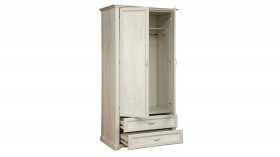Шкаф для одежды "Сохо" (бетон пайн белый/2 ящика/зеркало) в Исилькуле - isilkul.katalogmebeli.com | фото 3
