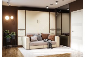 Шкаф-кровать с диваном Злата в Исилькуле - isilkul.katalogmebeli.com | фото