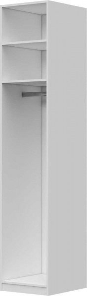 Шкаф ШР-1 зеркало, левый, Вива (Белый/Белый глянец/Платина) в Исилькуле - isilkul.katalogmebeli.com | фото 3
