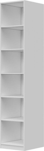 Шкаф ШР-1 зеркало, правый, Вива (Белый/Белый глянец/Платина) в Исилькуле - isilkul.katalogmebeli.com | фото 3