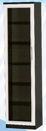 Шкаф средний со стеклодверью ДЛЯ ГОСТИНОЙ ШСС-450 Венге/Дуб выбеленный в Исилькуле - isilkul.katalogmebeli.com | фото
