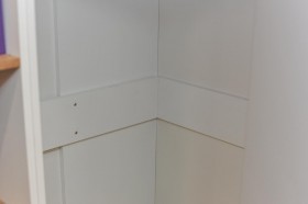 Шкаф угловой «Оксфорд» (Ривьера/Белый с рисунком) в Исилькуле - isilkul.katalogmebeli.com | фото 5