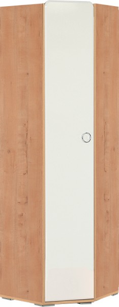 Скай М7 Шкаф угловой левый (дуб бунратти/белый глянец) в Исилькуле - isilkul.katalogmebeli.com | фото 1