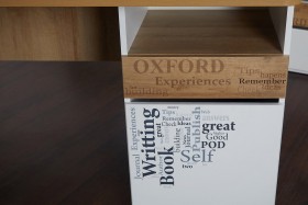 Стол с ящиками «Оксфорд» (Ривьера/Белый с рисунком) в Исилькуле - isilkul.katalogmebeli.com | фото 9
