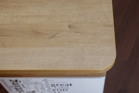 Угловой письменный стол с ящиками «Ривьера» Дуб Бонифацио/Белый в Исилькуле - isilkul.katalogmebeli.com | фото 5