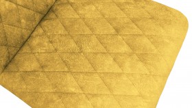 Стул «Стенли» К3 Черный муар/Микровелюр Wellmart Yellow в Исилькуле - isilkul.katalogmebeli.com | фото 3