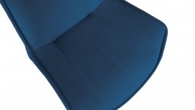 Стул «Тейлор» К1С Исп. 2 Черный муар/Велюр Confetti Blue в Исилькуле - isilkul.katalogmebeli.com | фото 3