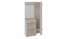 Шкаф для одежды «Нуар» тип 1 Фон серый/Дуб сонома в Исилькуле - isilkul.katalogmebeli.com | фото 2