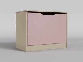 Ящик для игрушек Грэйси (Розовый/корпус Клен) в Исилькуле - isilkul.katalogmebeli.com | фото