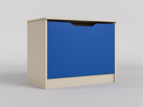 Ящик для игрушек Скай (Синий/корпус Клен) в Исилькуле - isilkul.katalogmebeli.com | фото