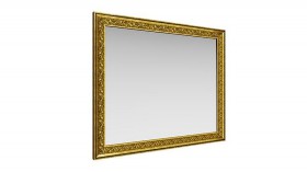 Зеркало навесное "Айрум"/(дуб кальяри / профиль: золото с орнаментом) в Исилькуле - isilkul.katalogmebeli.com | фото 1